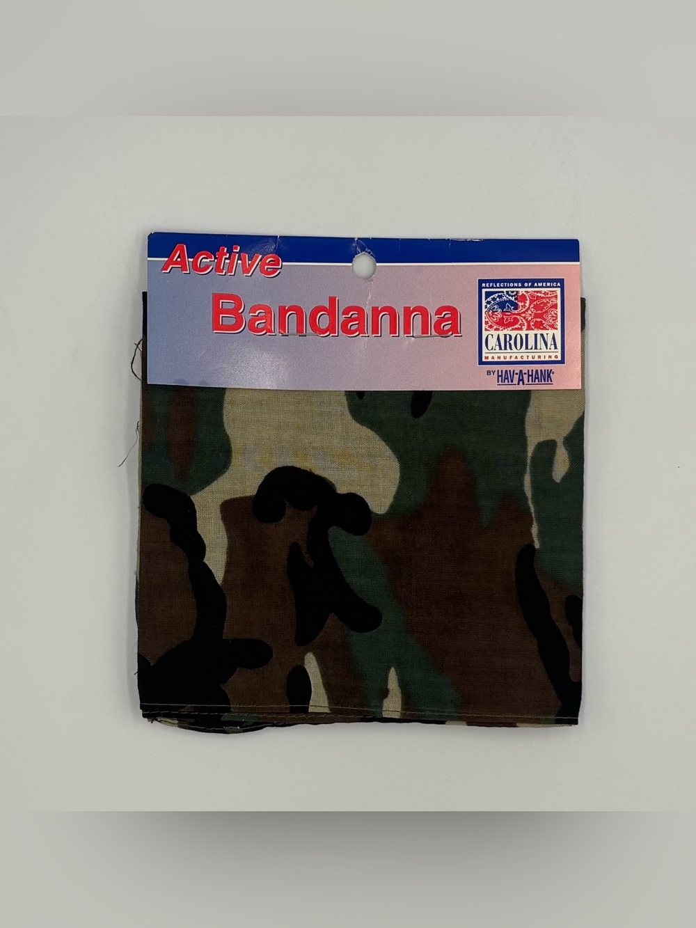 RARE Vintage Camouflage Active Bandanna Reflections Of America By HAV-A-HANK